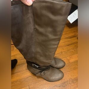 Women’s size 9M Style & Co Brown, knee High, vegan leather boot